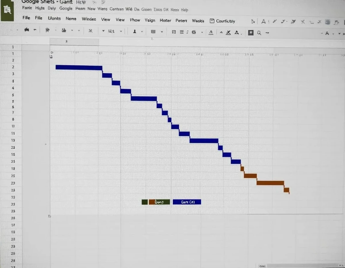 Maîtrisez la Création de Diagrammes de Gantt avec Google Sheets